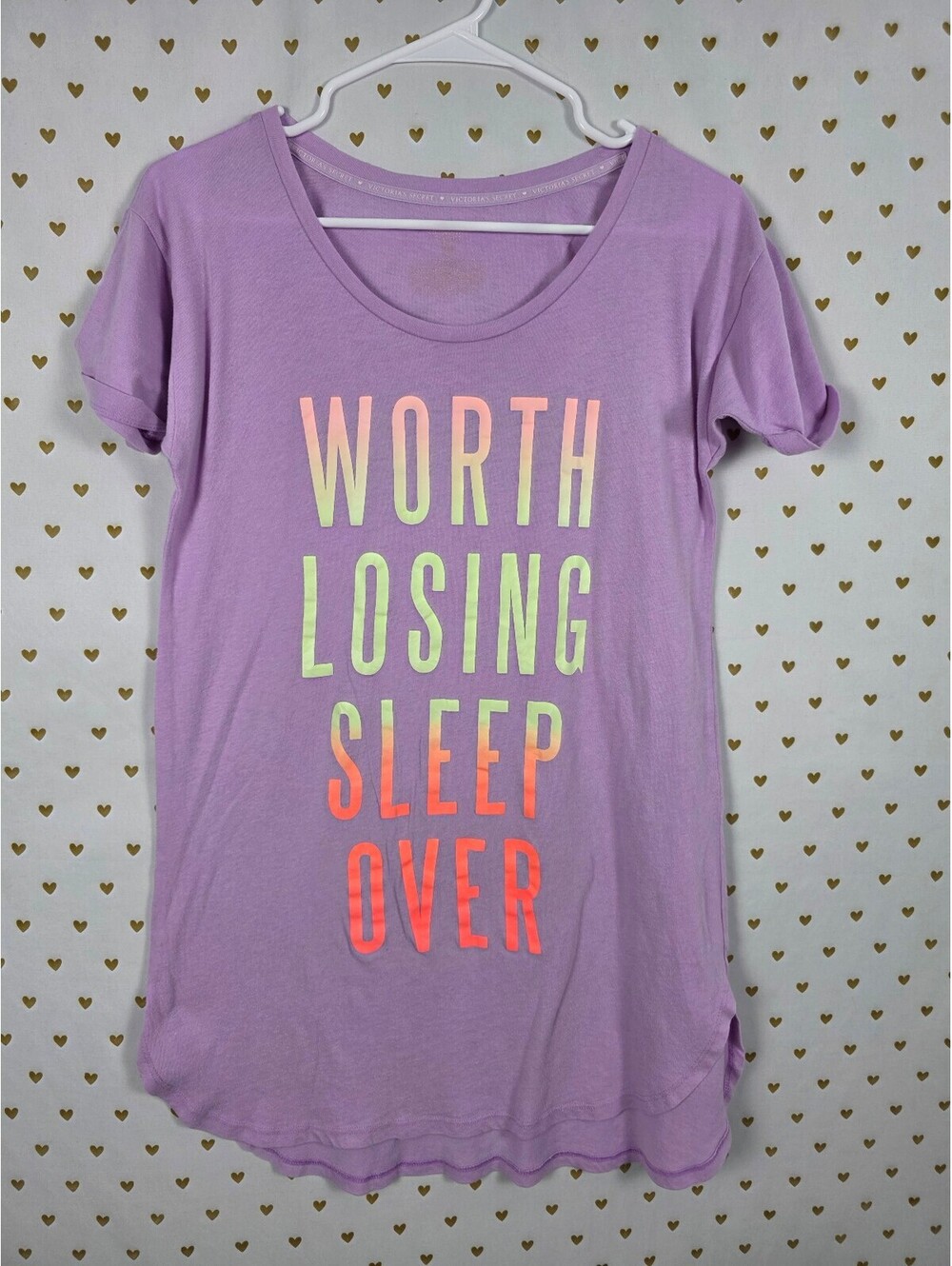 Victorias Secret WORTH LOSING SLEEP OVER nightgown Sleep Shirt SMALL